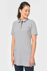 Polo long manches courtes femme