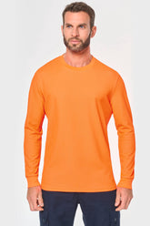 T-shirt unisexe écoresponsable manches longues coton polyester