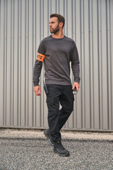 WK402 - Sweat-shirt col rond homme