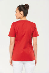 WK506 - Blouse polycoton avec boutons-pression femme