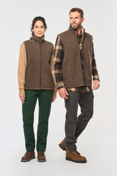 WK610 - Bodywarmer polaire avec intérieur sherpa unisexe
