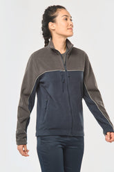 WK904 - Veste micropolaire bicolore écoresponsable unisexe