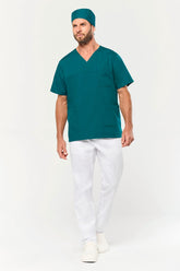 WK507 - Tunique manches courtes polycoton unisexe